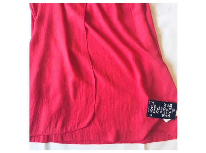 Vestido rojo de triacetato Vanessa Bruno Roja - vista 3