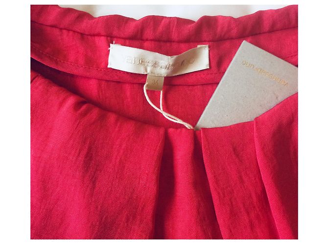 Vestido rojo de triacetato Vanessa Bruno Roja - vista 4