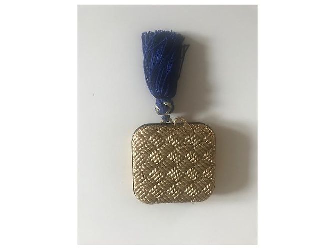 Belo e raro pó compacto Isabel Canovas Vintage Dourado - vista 2