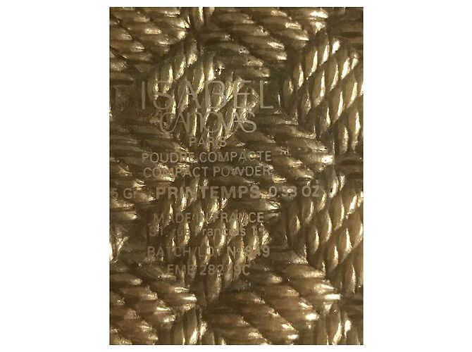 Belo e raro pó compacto Isabel Canovas Vintage Dourado - vista 5