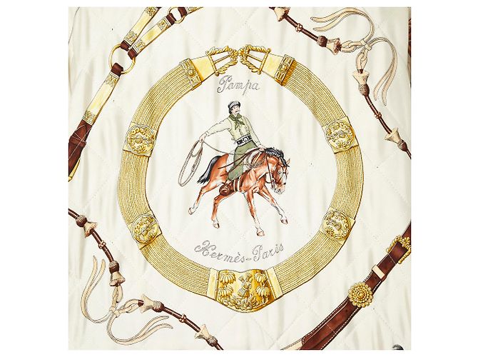 Hermès PAMPA CUADRADO OVERSIZE Crudo - vista 4