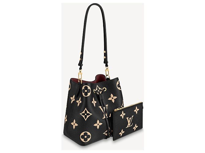 Borsa a mano Louis Vuitton Neonoe in pelle nera Nero - vista 2