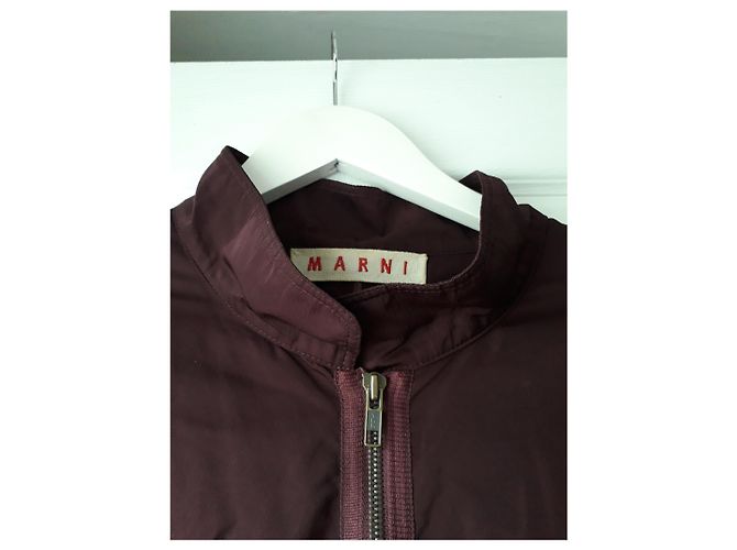 Marni Jacke Dunkelrot Seide Bordeaux - Ansicht 5