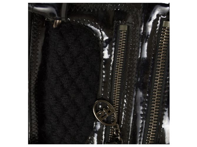Borsa Sonia Rykiel Speedy in pelle e lana nera Nero - vista 4
