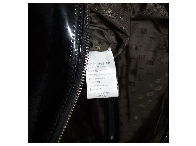 Borsa Sonia Rykiel Speedy in pelle e lana nera Nero - vista 5