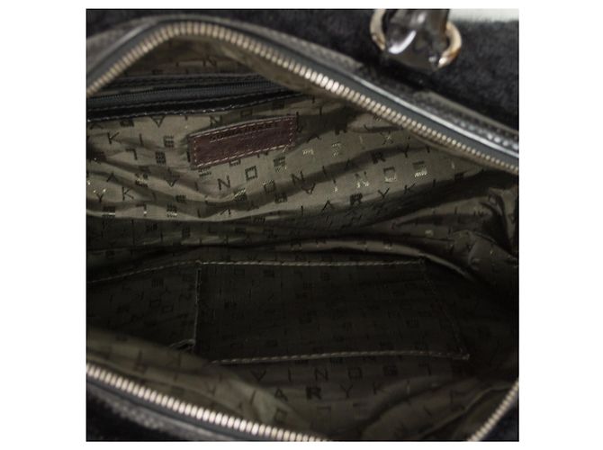 Borsa Sonia Rykiel Speedy in pelle e lana nera Nero - vista 7