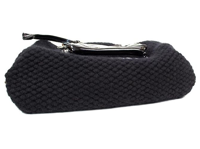 Borsa Sonia Rykiel Speedy in pelle e lana nera Nero - vista 9
