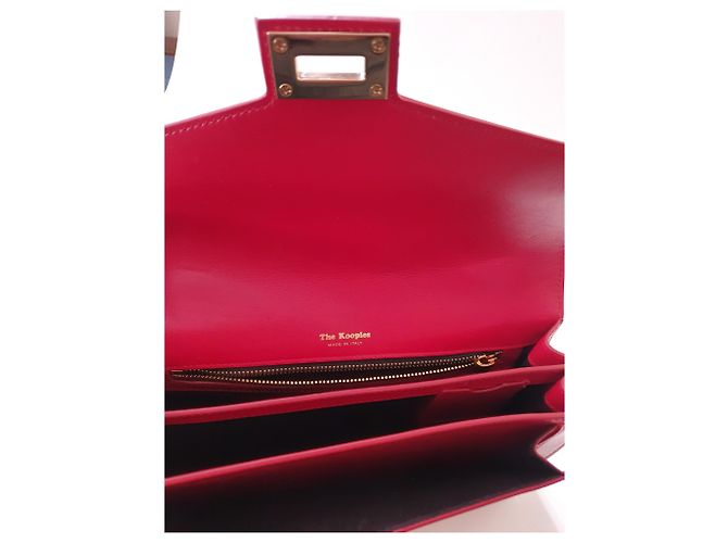 The Kooples Handtasche aus rotem Leder - Ansicht 6