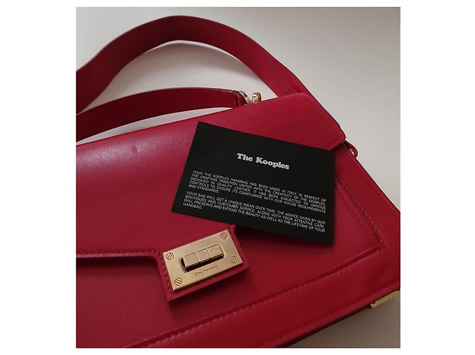 The Kooples Handtasche aus rotem Leder - Ansicht 7
