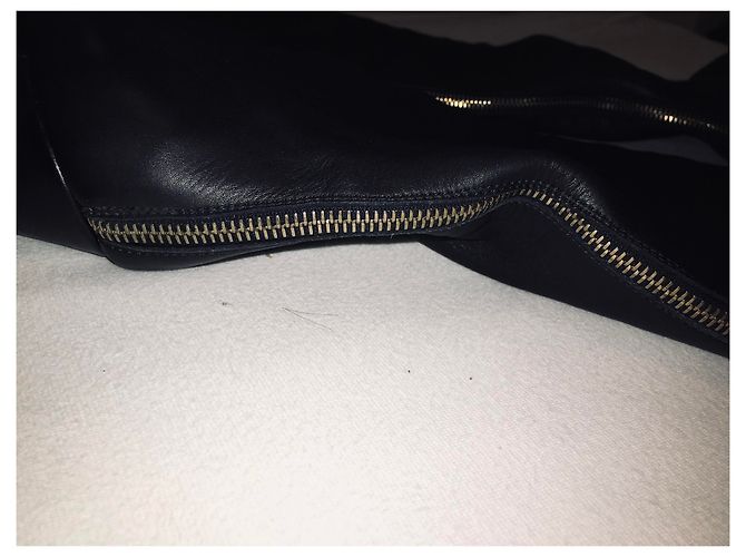 Botas altas Chanel de piel negra Negro - vista 17