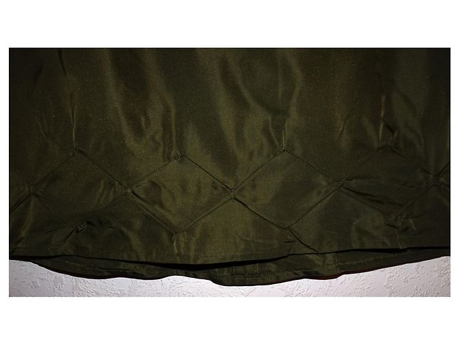 FALDA DE SEDA RARE A-LINE DE JIL SANDER Verde oscuro - vista 4