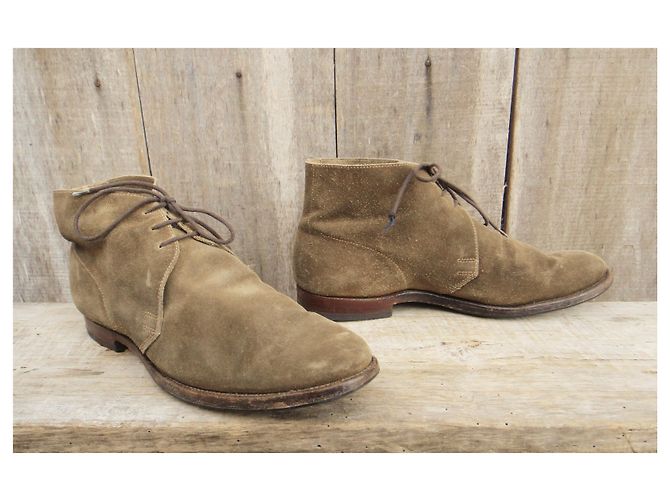 Autre Marque stivali chukka di Crockett & Jones p 40,5 Beige - vista 2