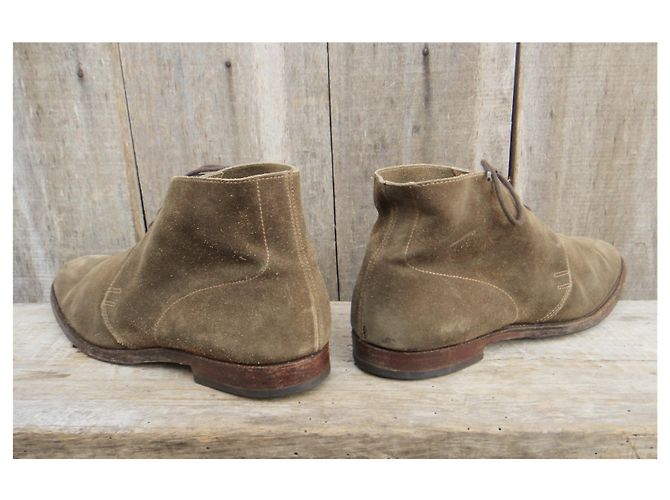 Autre Marque stivali chukka di Crockett & Jones p 40,5 Beige - vista 4