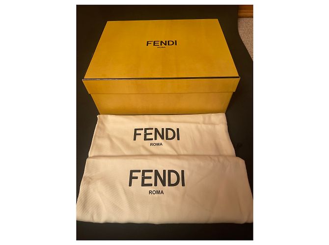Sandali Fendi Marroni Logo F Marrone - vista 2