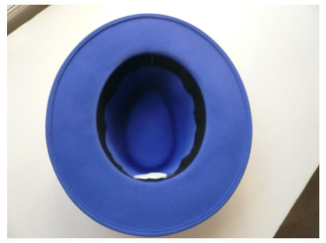 MAISON MICHEL Cappello in feltro Blu petrolio TL - vista 3