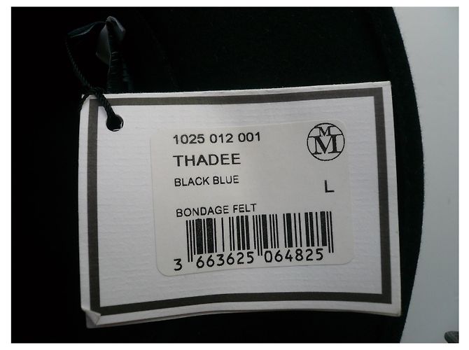 Cappello MAISON MICHEL Thadée nastro nero Nuovo - vista 4