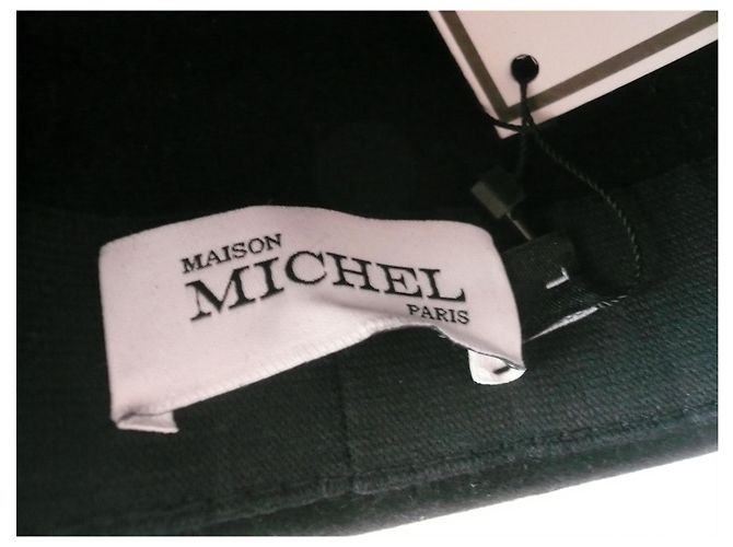 Cappello MAISON MICHEL Thadée nastro nero Nuovo - vista 5
