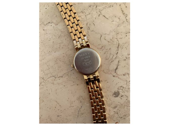 Autre Marque MATY Uhr mit Goldbeschichtung und Diamanten Golden - Ansicht 3