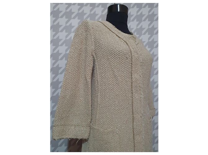 Bruno Manetti Strickjacke Beige Baumwolle Größe 44 - Ansicht 2