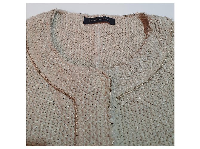 Bruno Manetti Strickjacke Beige Baumwolle Größe 44 - Ansicht 4