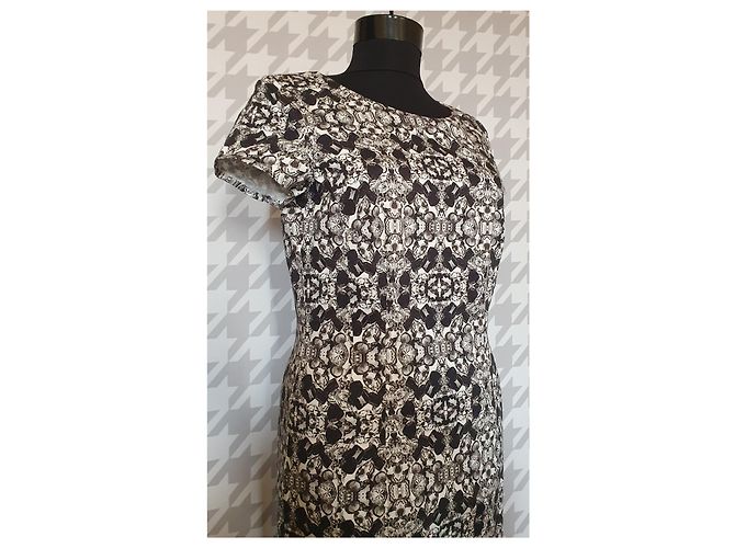 Vestido Luisa Cerano gris de algodón y elastano Multicolor - vista 2