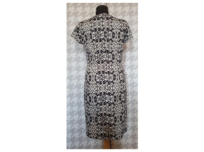 Vestido Luisa Cerano gris de algodón y elastano Multicolor - vista 3