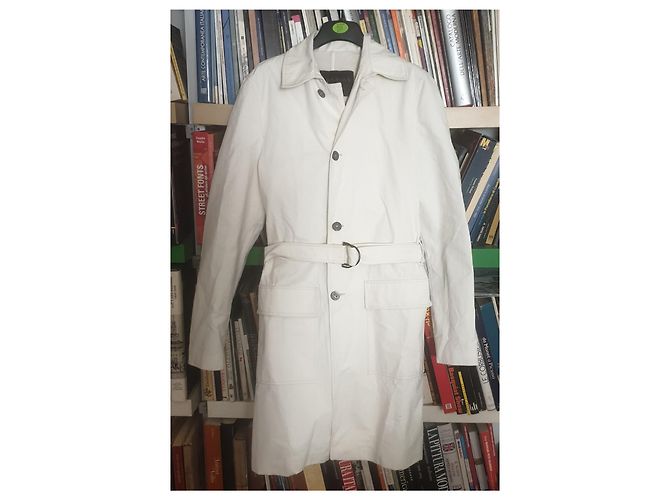 Abrigo gabardina Burberry Blanco roto - vista 2