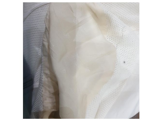 Abrigo gabardina Burberry Blanco roto - vista 8