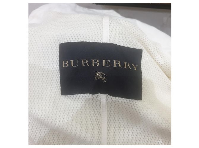Abrigo gabardina Burberry Blanco roto - vista 9