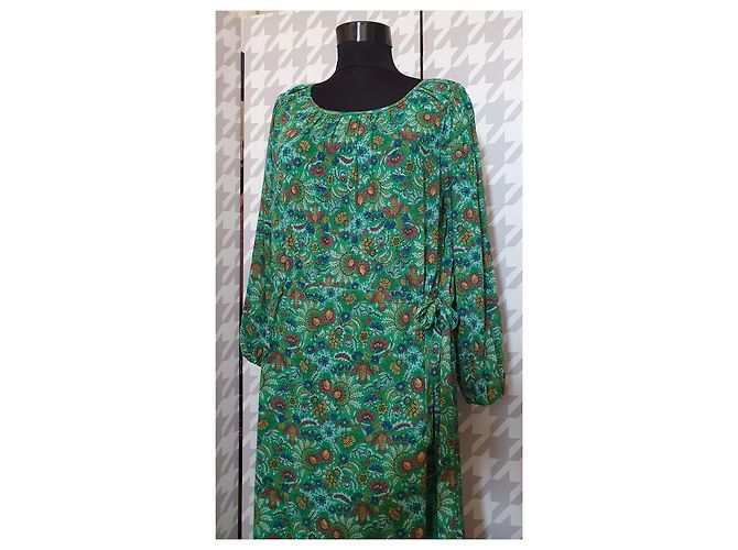 Noa Noa Maxi Blumenkleid Grün Mehrfarben - Ansicht 2