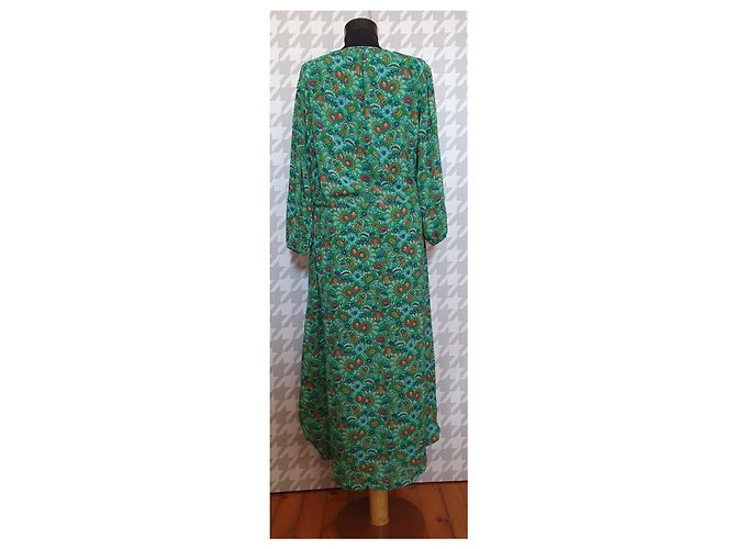 Noa Noa Maxi Blumenkleid Grün Mehrfarben - Ansicht 3