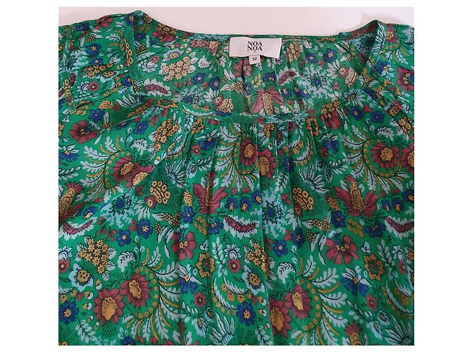 Noa Noa Maxi Blumenkleid Grün Mehrfarben - Ansicht 4