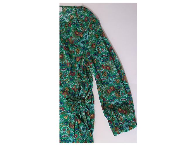 Noa Noa Maxi Blumenkleid Grün Mehrfarben - Ansicht 5