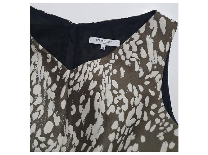 Grünes Kleid aus Polyester von Gerard Darel Größe 40 - Ansicht 3