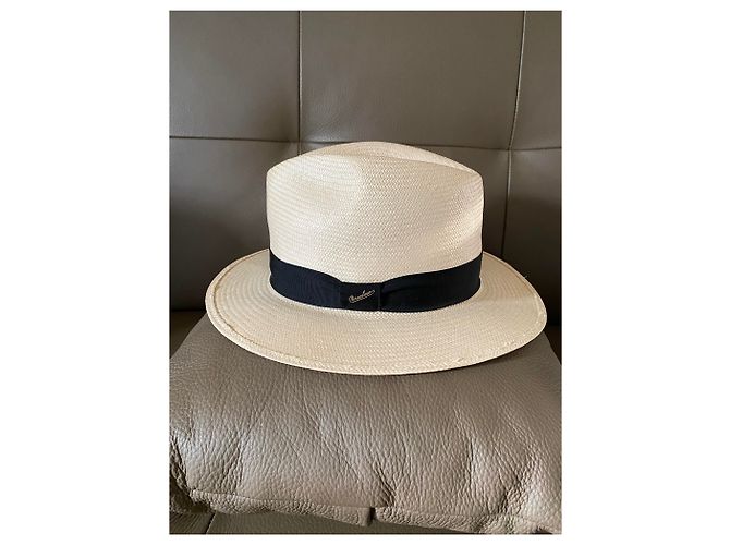 Cappello Borsalino Nero Bianco sporco - vista 4