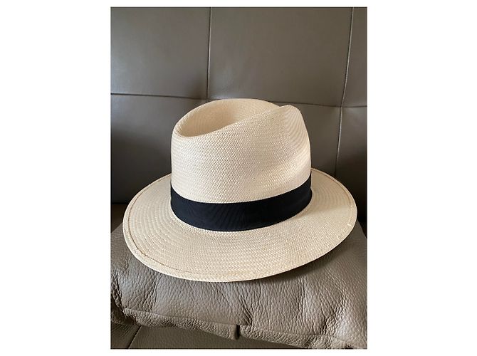 Cappello Borsalino Nero Bianco sporco - vista 5