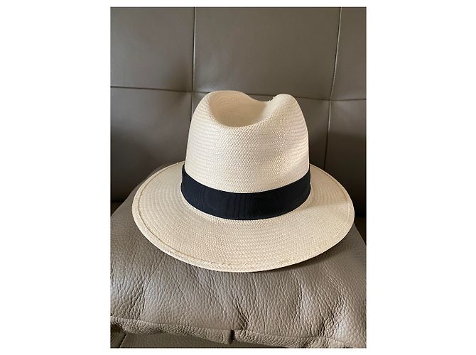 Cappello Borsalino Nero Bianco sporco - vista 6