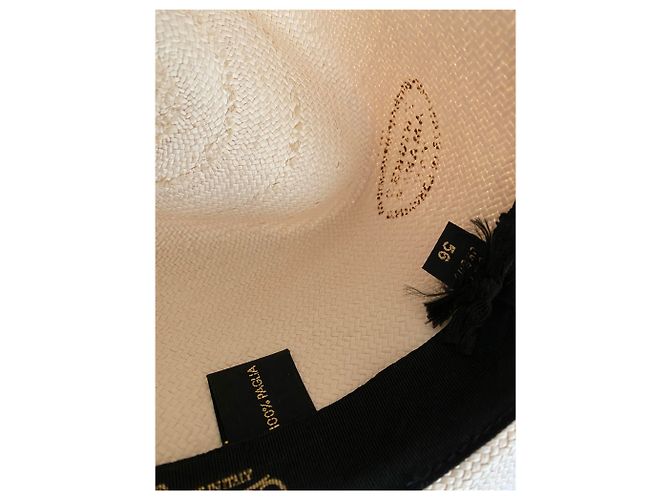Cappello Borsalino Nero Bianco sporco - vista 7
