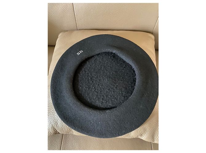 Basco in lana Sonia Rykiel nero con logo in strass - vista 4