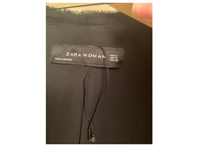 Black and gold zara tweed jacket - view 2