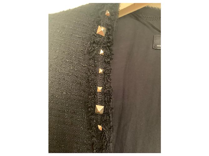 Black and gold zara tweed jacket - view 3