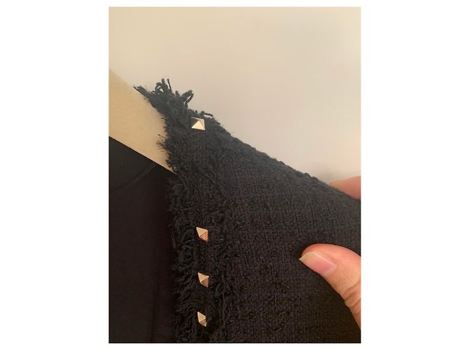 Black and gold zara tweed jacket - view 4