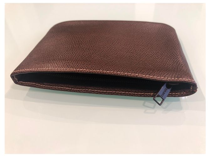 Borsa con zip Loewe Marrone Scuro in Pelliccia - vista 3