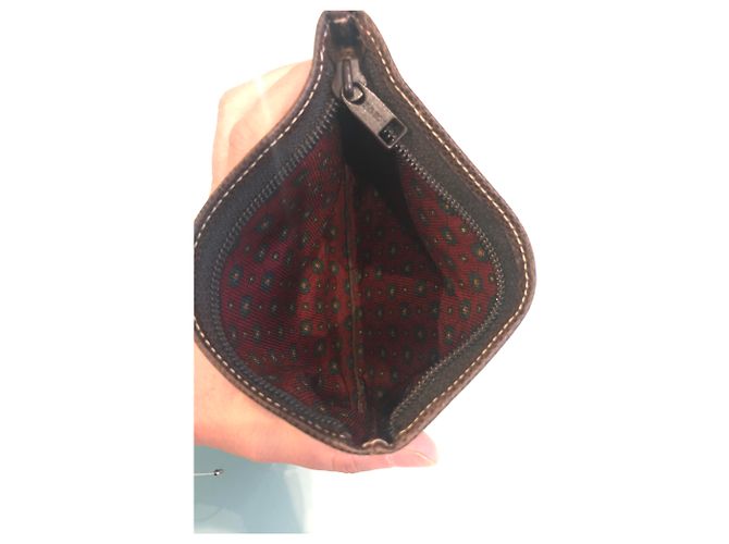 Borsa con zip Loewe Marrone Scuro in Pelliccia - vista 4