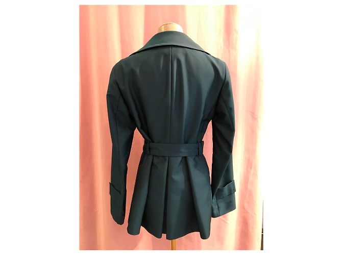Chaqueta impermeable Akris Punto verde oscuro - vista 2