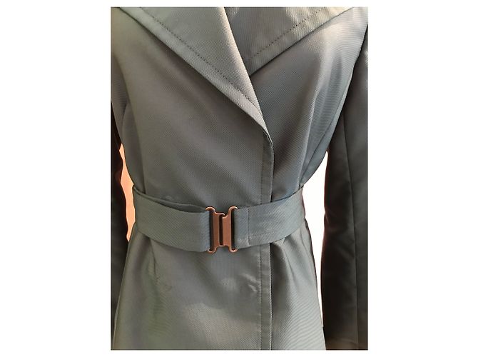 Chaqueta impermeable Akris Punto verde oscuro - vista 3
