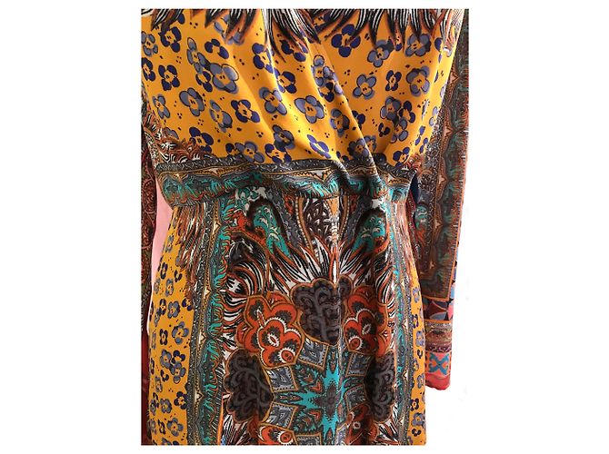 Etro langes Seidenkleid Paisley - Ansicht 3