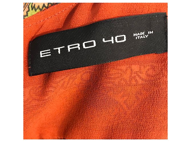 Etro langes Seidenkleid Paisley - Ansicht 4