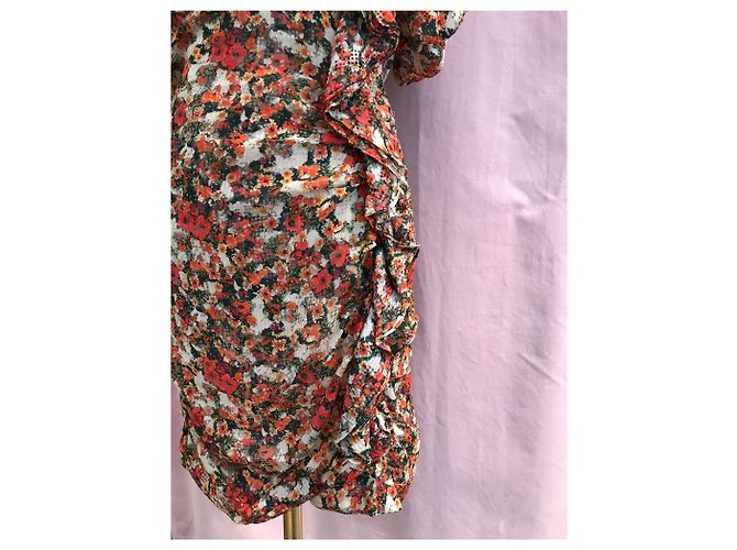 Abito Isabel Marant floreale in seta e viscosa - vista 4