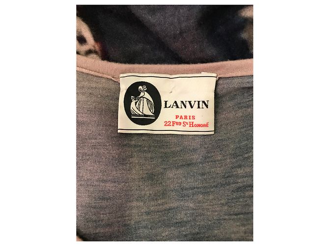 Abito Lanvin stampato fluido con paillettes e strass - vista 5